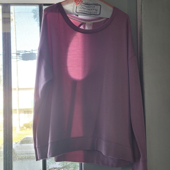 Calia Pink Cutout Sweatshirt XL - Picture 3 of 3